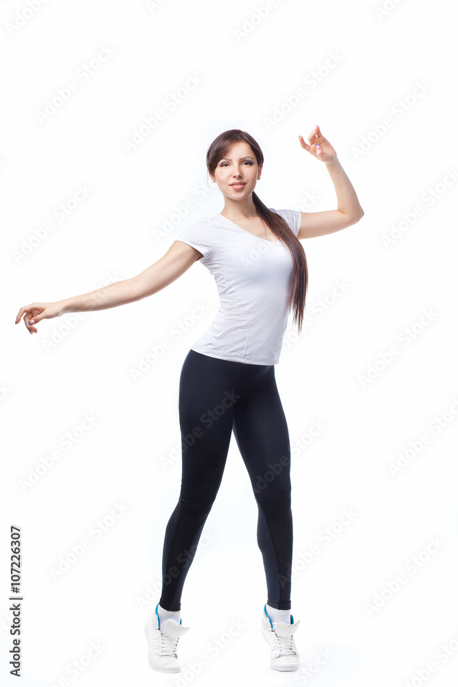 Woman dancing ballet
