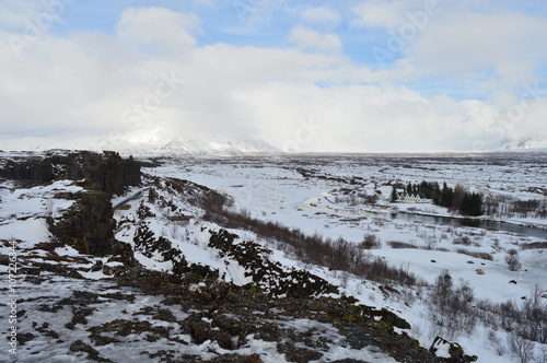 Glacier snow covered Mountains - Iceland