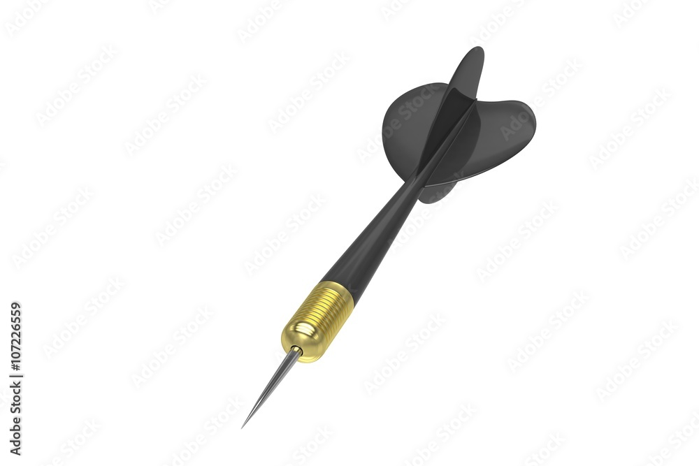 dart isolated on white. 3d rendering. dart isolated on white. 3d rendering.
