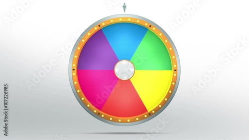 The wheel of fortune or Lucky spin animation was created by Three Dimensional. Video is included the alpha channel and motion loop.  Welcome to use for game and sale promotion concept.