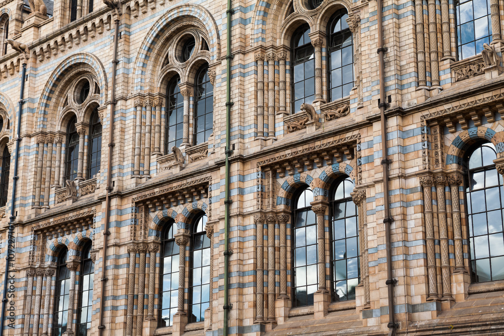 Fototapeta premium Natural History Museum in London- building and details