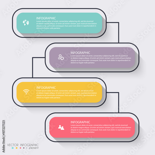 Vector colorful info graphics for your business presentations.