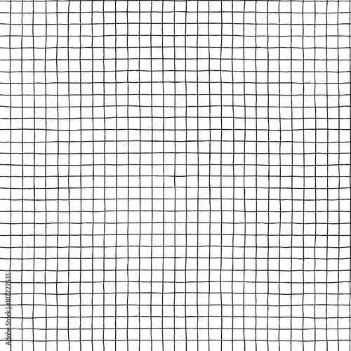 Seamless vector hand drawn minimalistic squared pattern