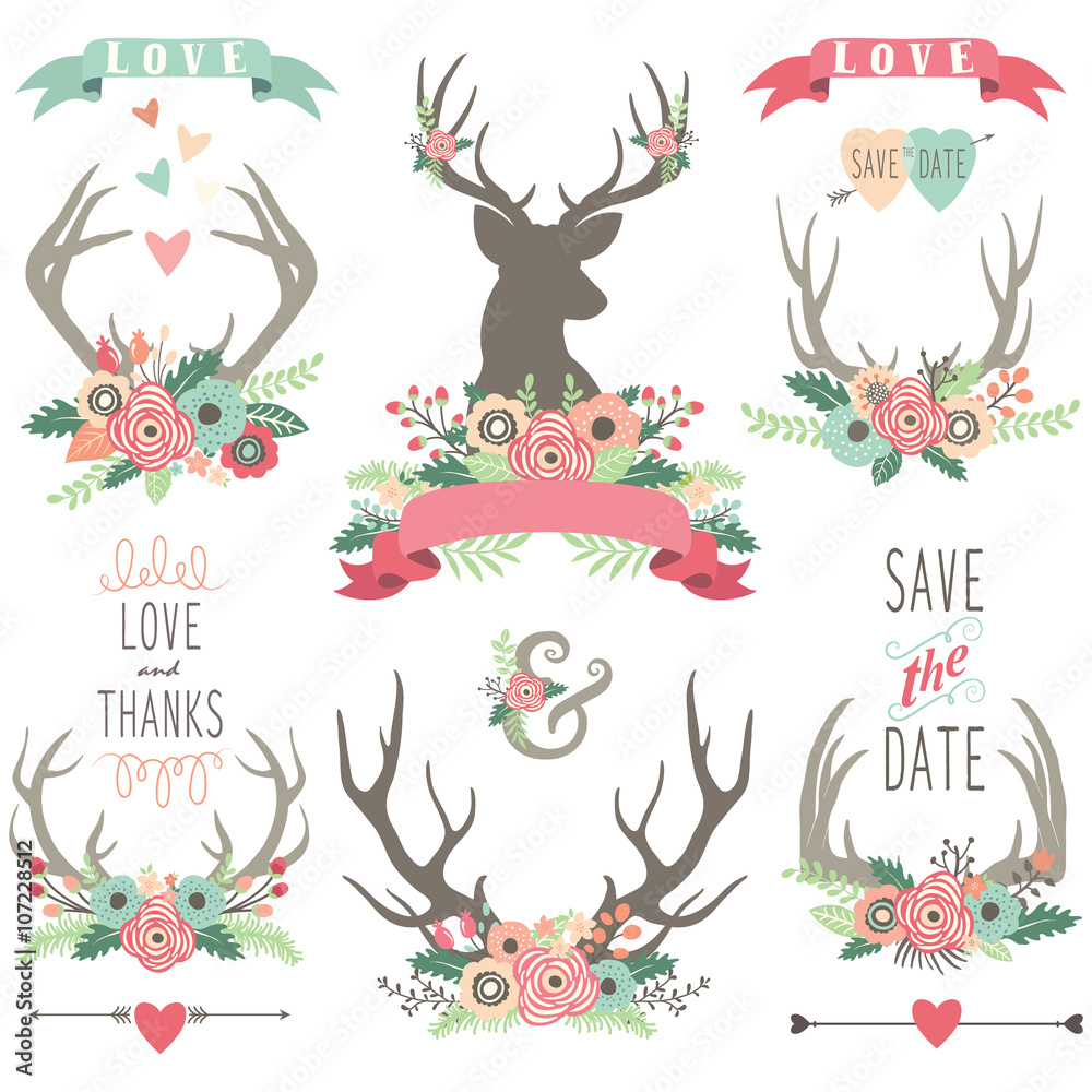 Wedding Floral Antlers Collections Wedding Floral Antlers Collections