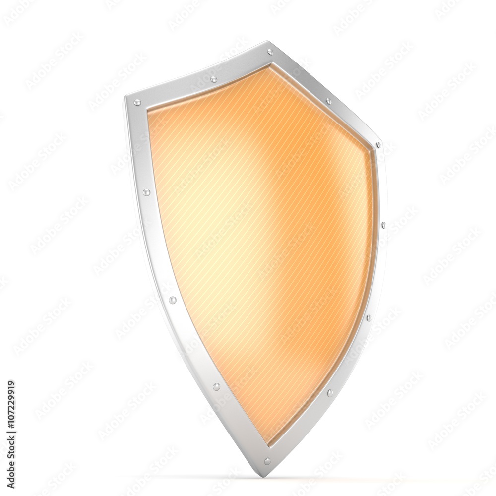 shield icon on white. 3d rendering. shield icon on white. 3d rendering.