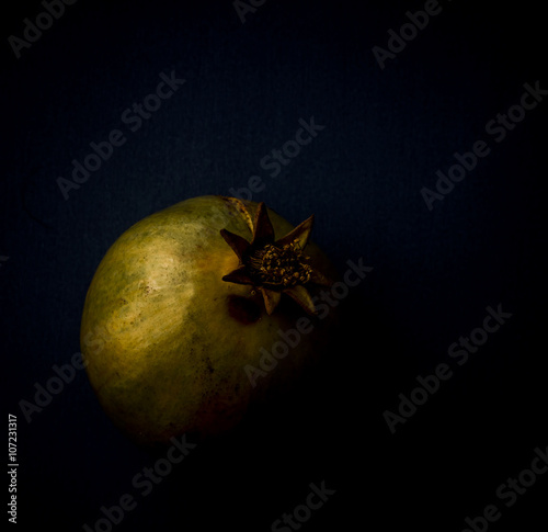 Pomegranate Still Life. Impressionistic Shot  photo