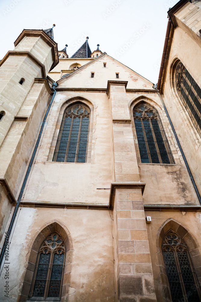 Architectural details from Evangelical Cathedral in Sibiu, Romania