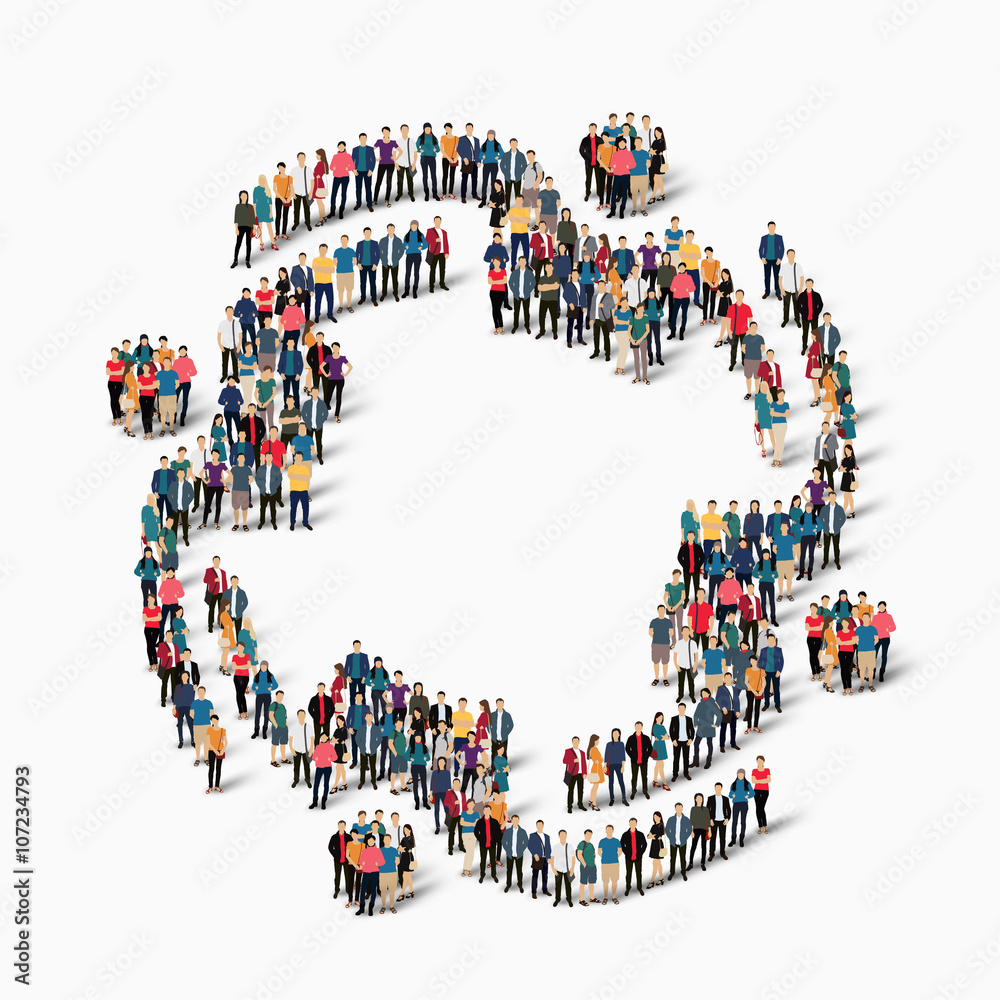 abstract business symbol people abstract business symbol people