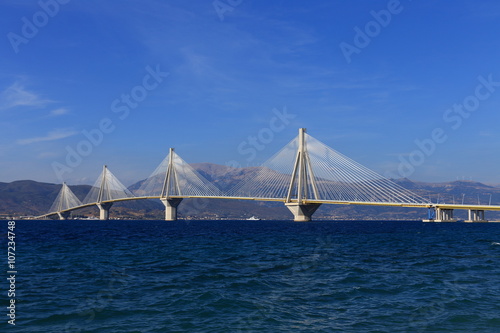Rio - Antirio suspension bridge, Patra, Greece, Europe