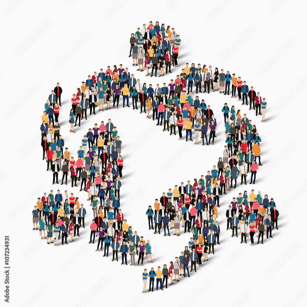 abstract business symbol people
