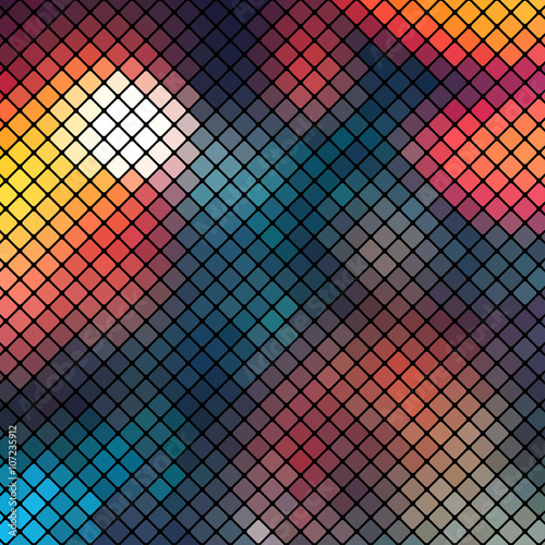 Bright colorful mosaic background