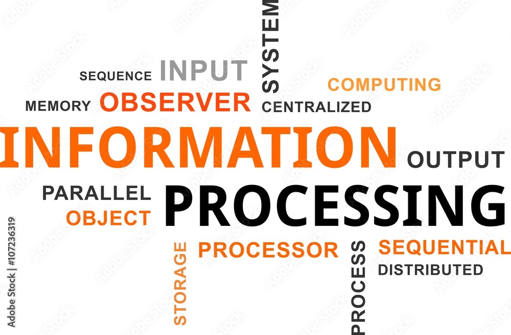 word cloud - information processing word cloud - information processing