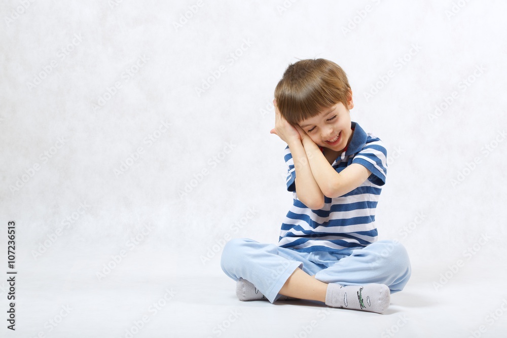 The boy is ready to sleep The boy is ready to sleep