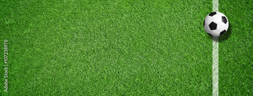 Wallpaper Mural Fußball auf grünem Rasen mit Makierung Torontodigital.ca