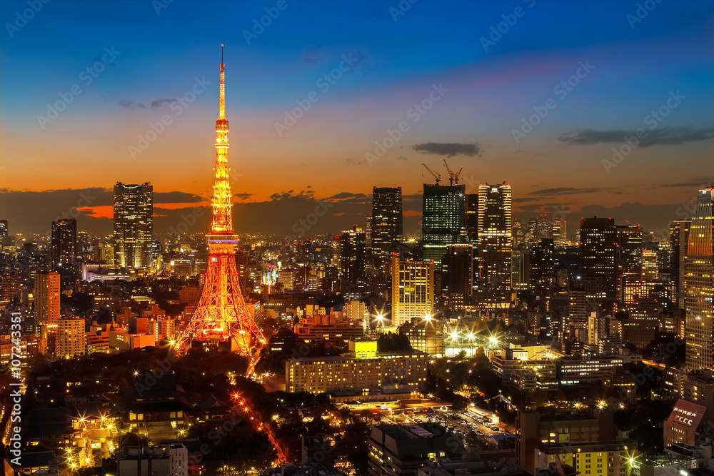 Obraz premium wieża Tokyo