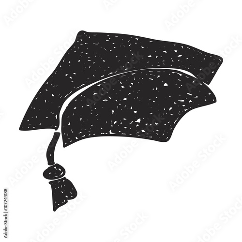 Simple doodle of a mortar hat