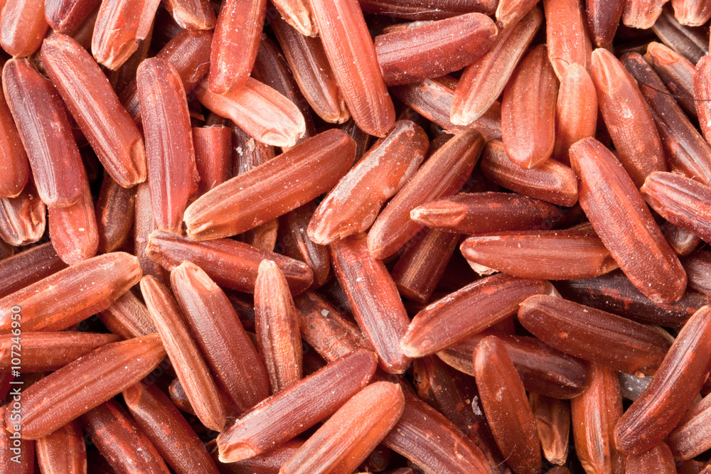 red rice as background macro photo close up red rice as background macro photo close up