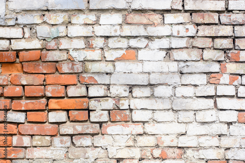 Obraz premium Wall of very old brick