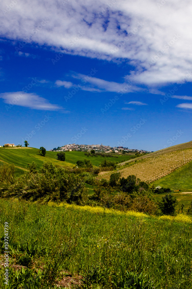 Panorama di Città Sant'Angelo in provincia di Pescara in Abruzzo Panorama di Città Sant'Angelo in provincia di Pescara in Abruzzo