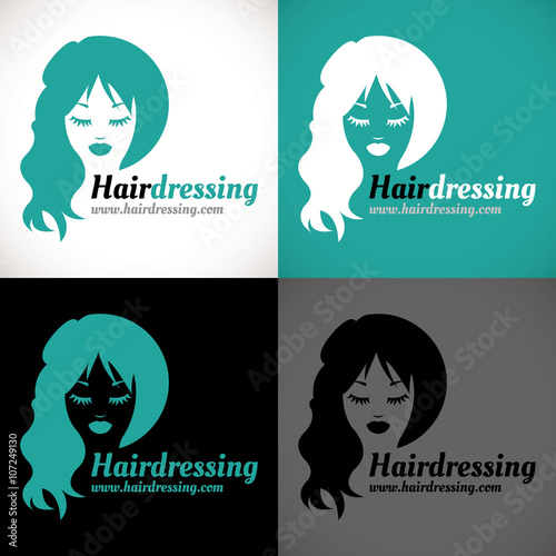 logo coiffeur visagiste coloration 