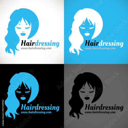 logo cheveux coiffure soin