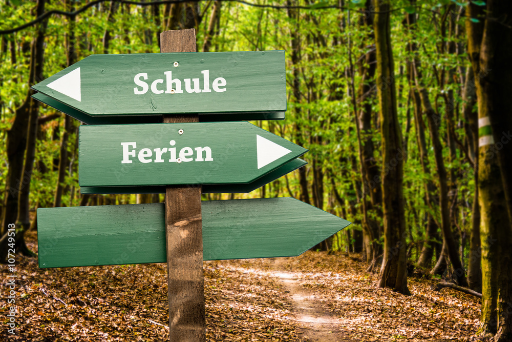 Schild 98 - Ferien