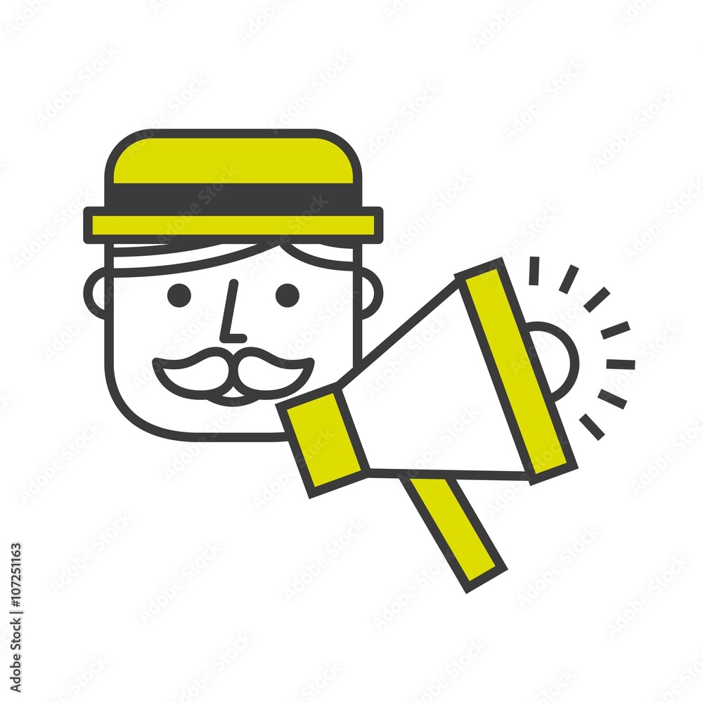 announcing with megaphone design announcing with megaphone design