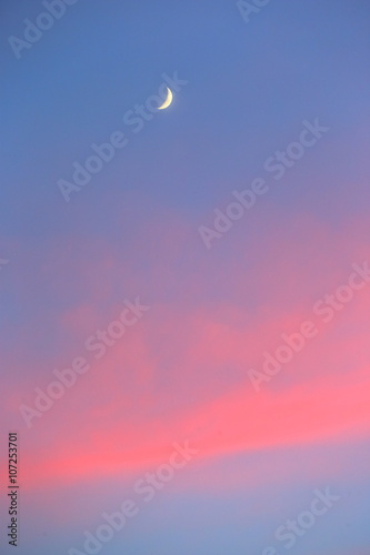 moon/ sunset and moon in Namibia