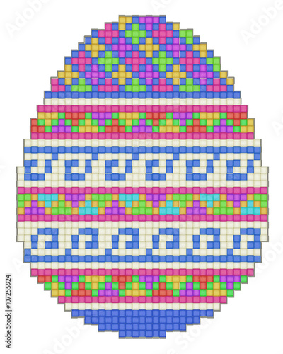 Easter egg, ethnic pattern