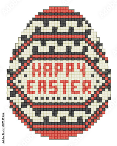 Easter egg, ethnic pattern
