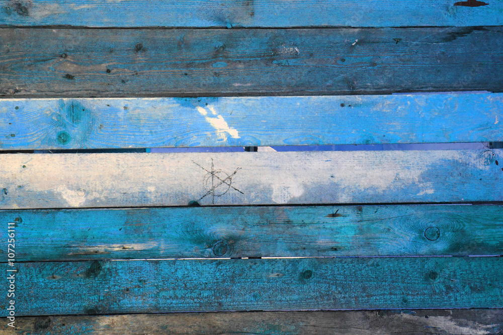 Fototapeta premium abstract blue wooden texture