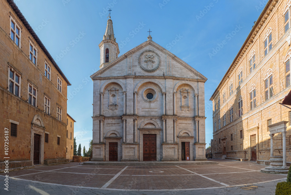 Pienza, a town in the Val d'Orcia in Tuscany