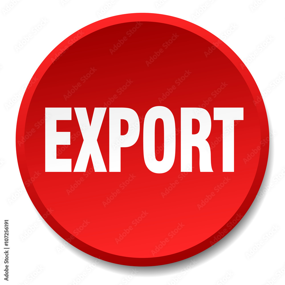 export red round flat isolated push button export red round flat isolated push button