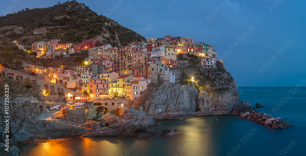 Manarola is one of the oldest and most beautiful towns in the Cinque Terre, Italy