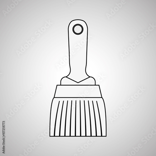 paint brush tool design, vector illustration