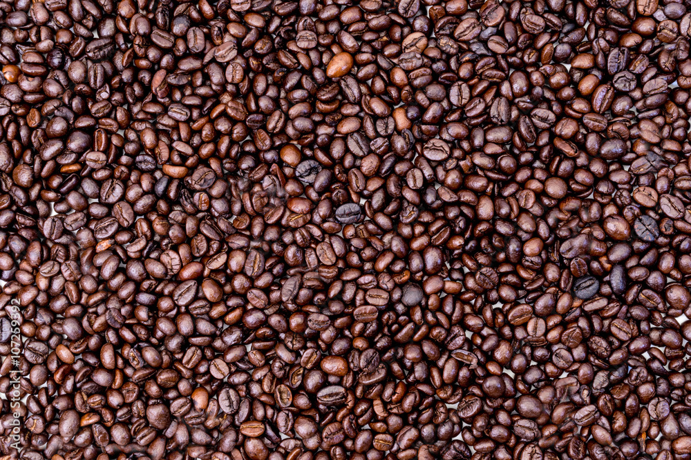 Coffee beans background