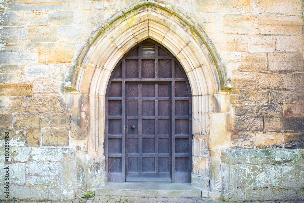 Wooden Church Door