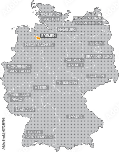 Deutschlandkarte - Bremen