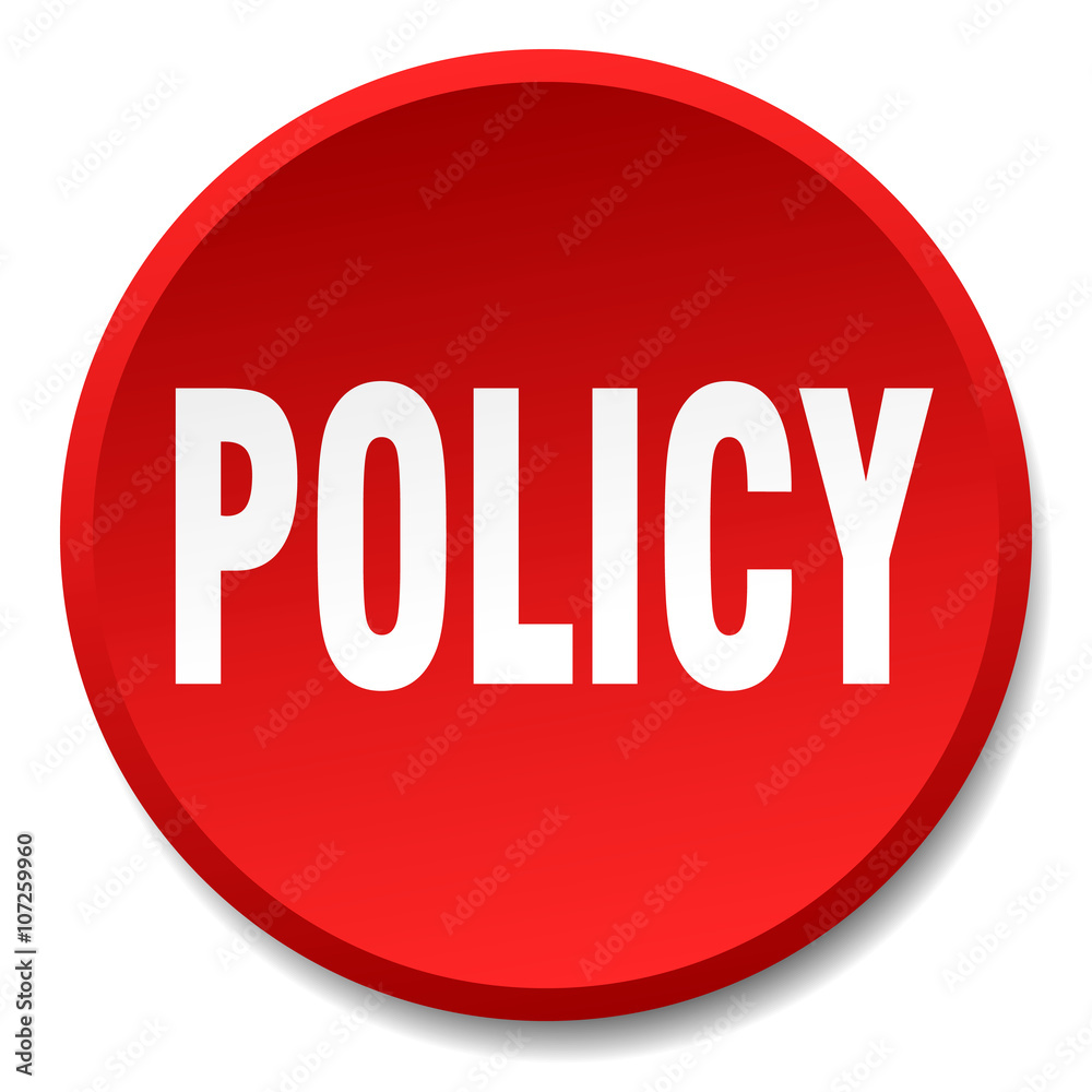policy red round flat isolated push button policy red round flat isolated push button