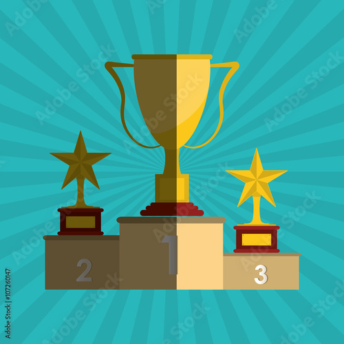 Winner icon design, vector illustration