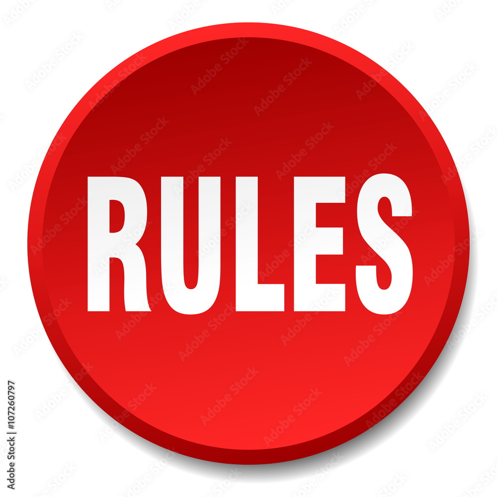 rules red round flat isolated push button rules red round flat isolated push button