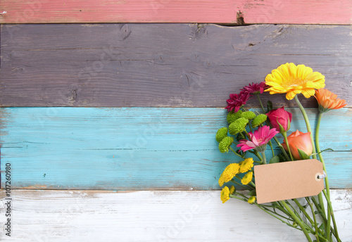Flower bouquet background