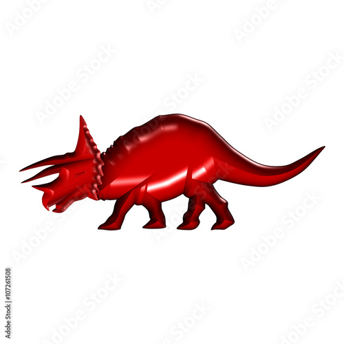 triceratops dinosaur silhouette  © tcheres