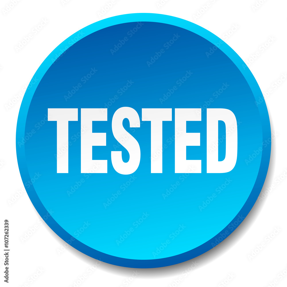 tested blue round flat isolated push button tested blue round flat isolated push button