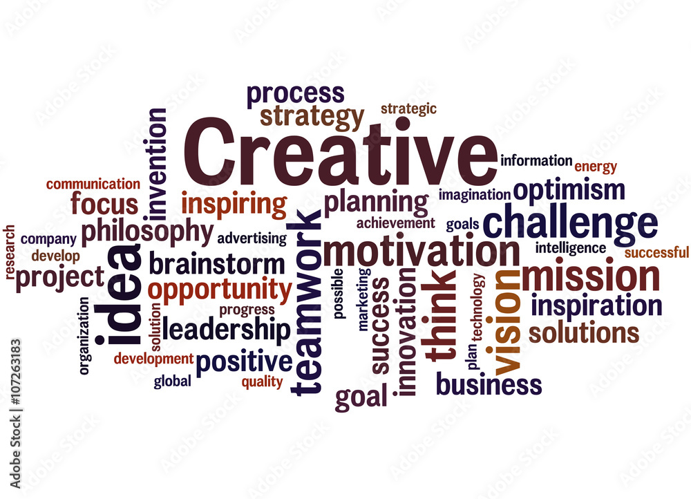Creative, word cloud concept 9
