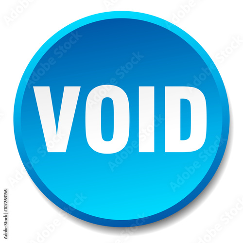 void blue round flat isolated push button