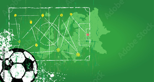 Soccer / Football design template for the great soccer event in france