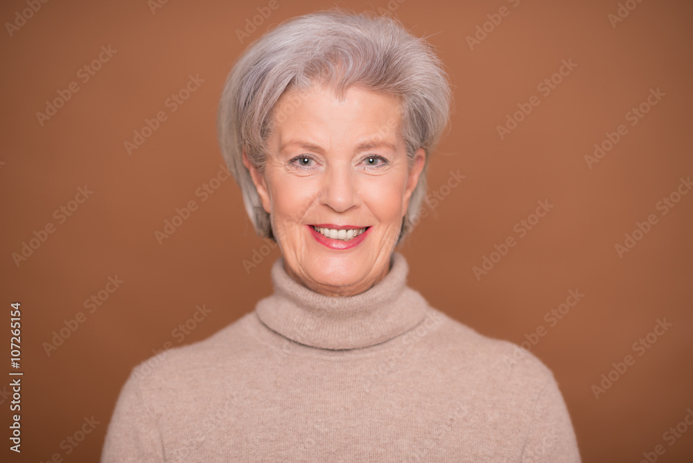 Happy senior woman Happy senior woman