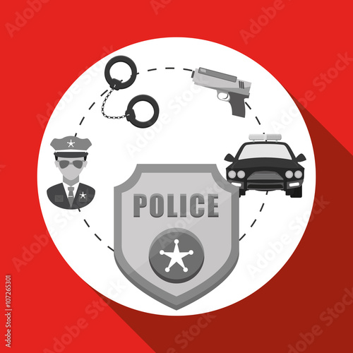 police icon design  vector illustration