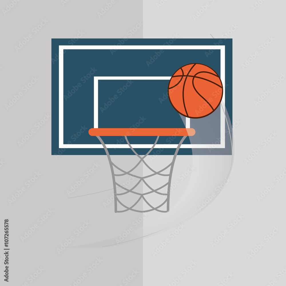 Basketball icon design, vector illustration